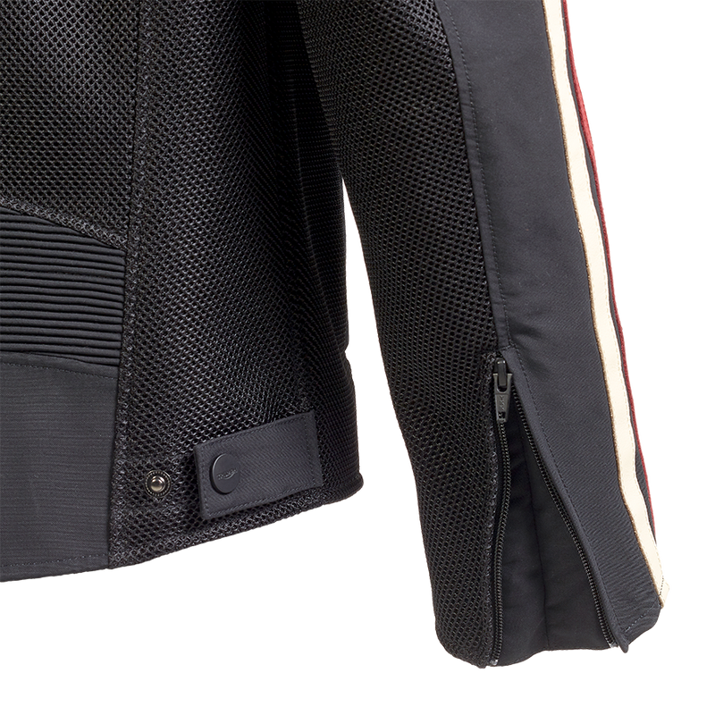 Triumph Jaqueta Braddan Retro de Malla Negre i Vermell
