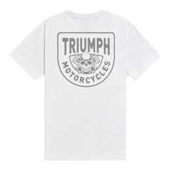 Triumph Camiseta Piston Rich Blanco y Gris