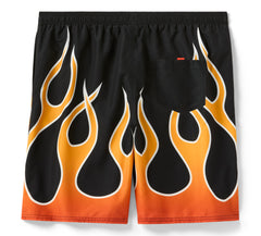 HARLEY-DAVIDSON Bañador Hombre 1980 FX Flames Negro/Naranja