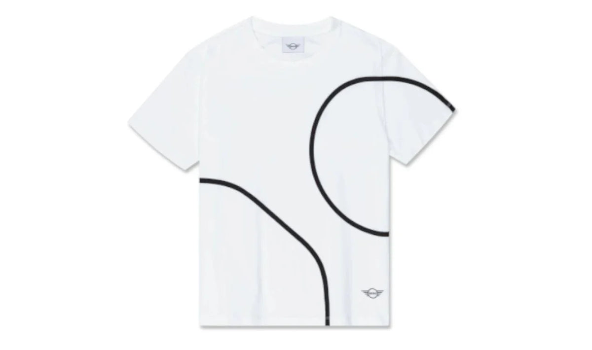 MINI Camiseta Mujer Outline Print Blanco/Negro
