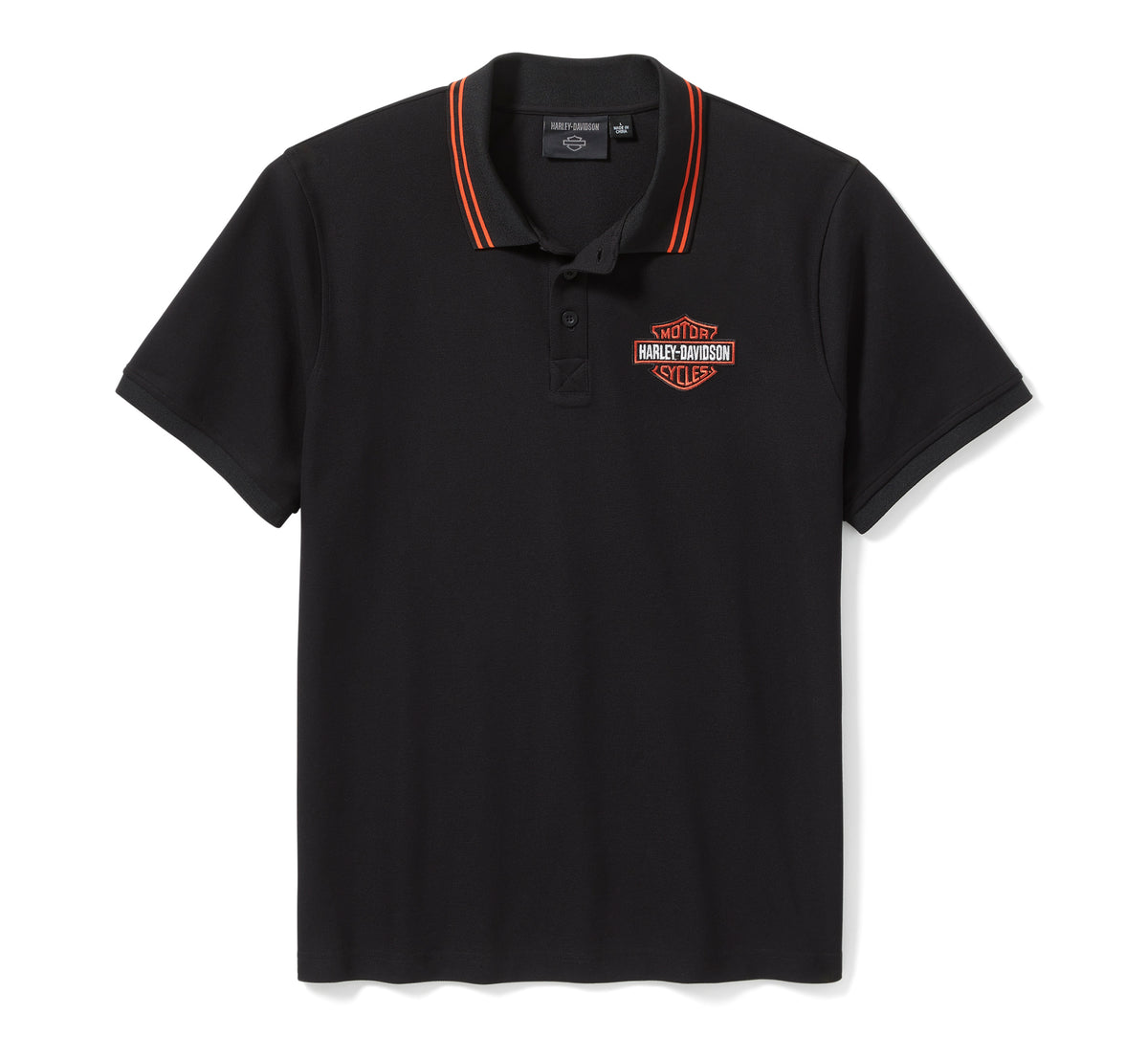 Harley-Davidson Polo Piqué Bar & Shield