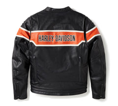 Harley-Davidson Chaqueta de Moto Trenton de Cuero para Hombre