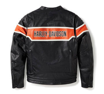 Harley-Davidson Chaqueta de Moto Trenton de Cuero para Hombre