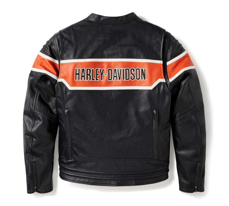 Harley-Davidson Chaqueta de Moto Trenton de Cuero para Hombre