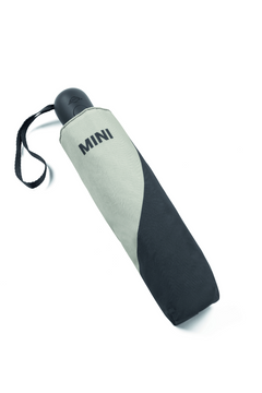 MINI Parapluie Pliable Car Face Detail Gris/Noir