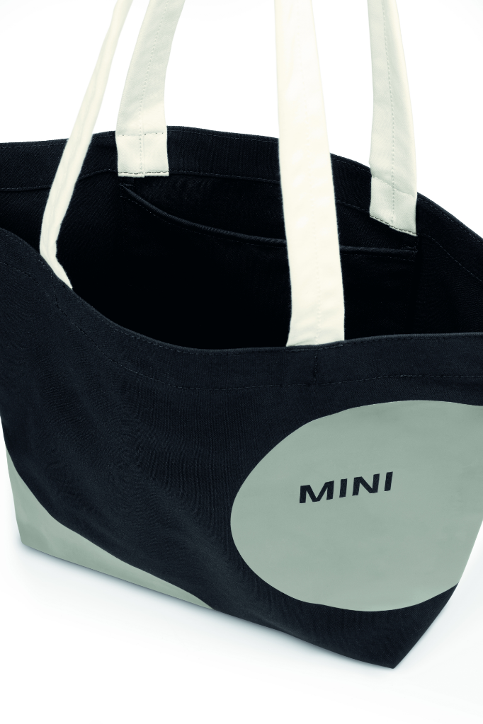 MINI Bolso Shopper Car Face Detail Negro/Gris