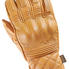 Triumph Guantes Dalton Camel - detalle del dorso perforado y proteccion de nudillos